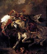Eugene Delacroix Combat of the Giaour and the Pasha Spain oil painting artist